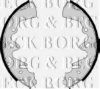 BORG & BECK BBS6108 Brake Shoe Set